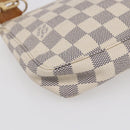LOUIS VUITTON Damier Azur Pochette Accessoires Pouch N51986 LV Auth 152406V-17