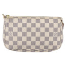 LOUIS VUITTON Damier Azur Pochette Accessoires Pouch N51986 LV Auth 152406V-13