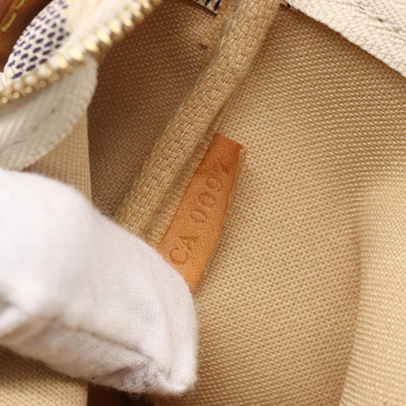 LOUIS VUITTON Damier Azur Pochette Accessoires Pouch N51986 LV Auth 152406V