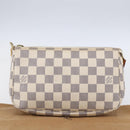 LOUIS VUITTON Damier Azur Pochette Accessoires Pouch N51986 LV Auth 152406V-12
