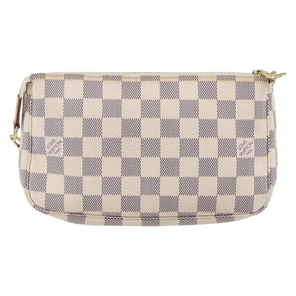 LOUIS VUITTON Damier Azur Pochette Accessoires Pouch N51986 LV Auth 152406V