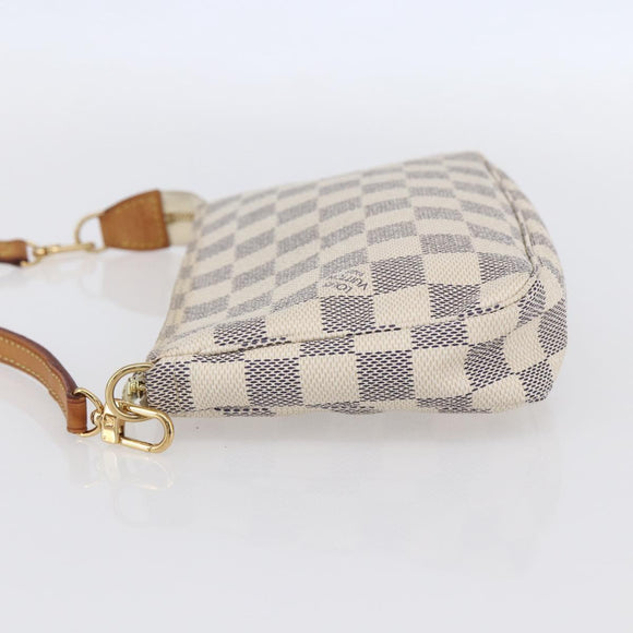 LOUIS VUITTON Damier Azur Pochette Accessoires Pouch N51986 LV Auth 152406V