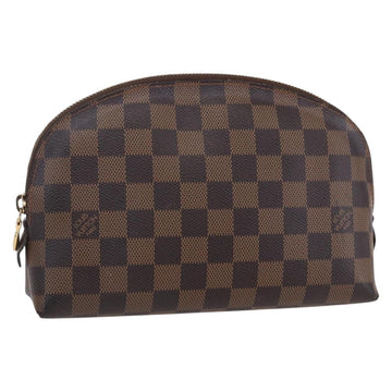 LOUIS VUITTON Damier Ebene Pochette Cosmetic GM Pouch N23345 LV Auth 152407