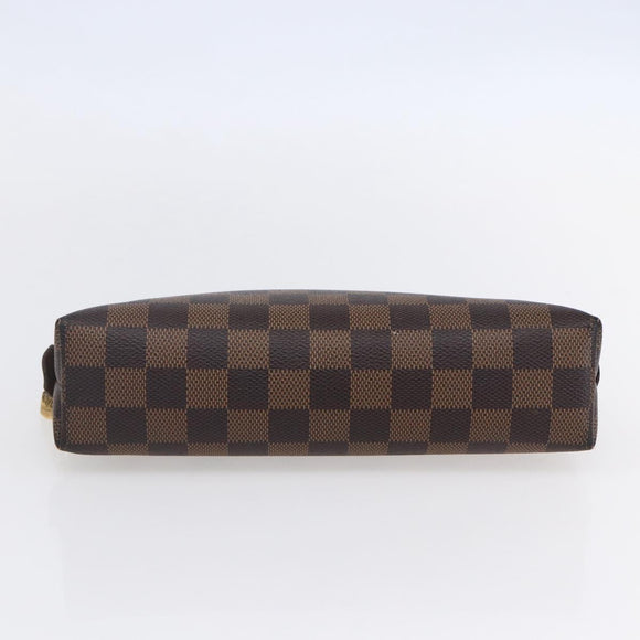 LOUIS VUITTON Damier Ebene Pochette Cosmetic GM Pouch N23345 LV Auth 152407