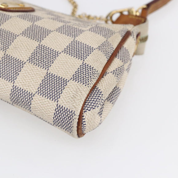 LOUIS VUITTON Damier Azur Eva Shoulder Bag 2way N55214 LV Auth 152408