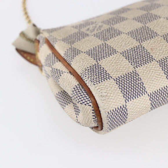 LOUIS VUITTON Damier Azur Eva Shoulder Bag 2way N55214 LV Auth 152408