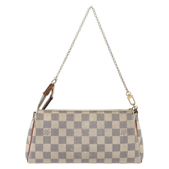 LOUIS VUITTON Damier Azur Eva Shoulder Bag 2way N55214 LV Auth 152408