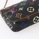 LOUIS VUITTON Multicolor Pochette Accessoires Pouch Black M92648 LV Auth 152410-15