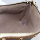 LOUIS VUITTON Multicolor Pochette Accessoires Pouch Black M92648 LV Auth 152410-20