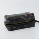 LOUIS VUITTON Monogram Multicolor Trousse Wapity Pouch Black M58034 Auth 152411-6