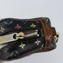 LOUIS VUITTON Monogram Multicolor Trousse Wapity Pouch Black M58034 Auth 152411-7