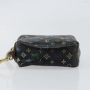 LOUIS VUITTON Monogram Multicolor Trousse Wapity Pouch Black M58034 Auth 152411-5