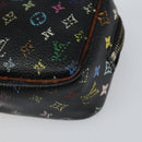 LOUIS VUITTON Monogram Multicolor Trousse Wapity Pouch Black M58034 Auth 152411-8