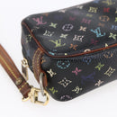LOUIS VUITTON Monogram Multicolor Trousse Wapity Pouch Black M58034 Auth 152412-14