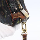 LOUIS VUITTON Monogram Multicolor Trousse Wapity Pouch Black M58034 Auth 152412-10
