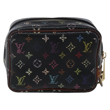 LOUIS VUITTON Monogram Multicolor Trousse Wapity Pouch Black M58034 Auth 152412 - 0