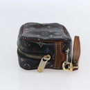 LOUIS VUITTON Monogram Multicolor Trousse Wapity Pouch Black M58034 Auth 152412-3