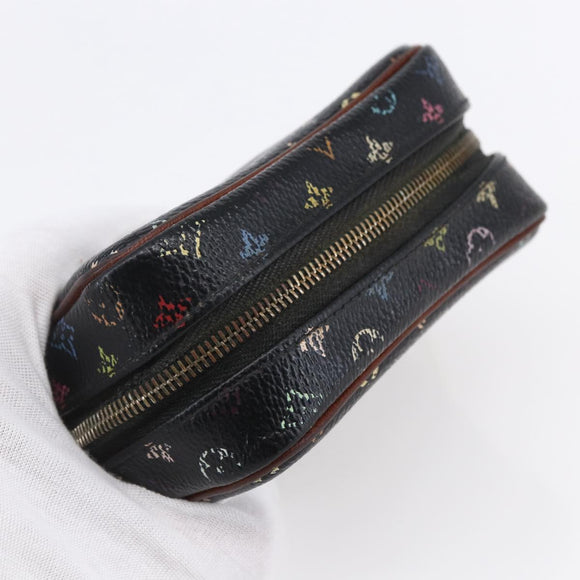 LOUIS VUITTON Monogram Multicolor Trousse Wapity Pouch Black M58034 Auth 152412