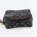 LOUIS VUITTON Monogram Multicolor Trousse Wapity Pouch Black M58034 Auth 152412-5