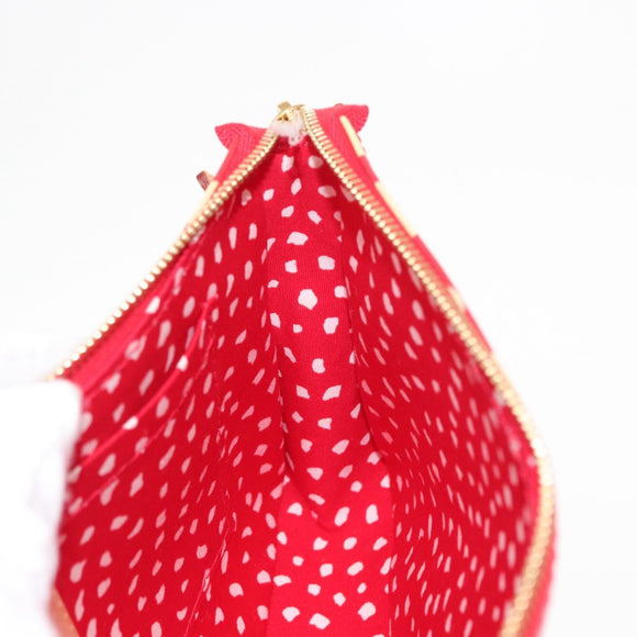 LOUIS VUITTON Vernis Dot Infini Pochette Accessoires Pouch M91428 Auth 152414V