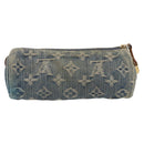 LOUIS VUITTON Monogram Denim Trousse Speedy GM Pouch Blue M95081 LV Auth 152415-2