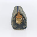 LOUIS VUITTON Monogram Denim Trousse Speedy GM Pouch Blue M95081 LV Auth 152415-3