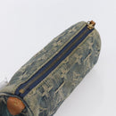 LOUIS VUITTON Monogram Denim Trousse Speedy GM Pouch Blue M95081 LV Auth 152415-5