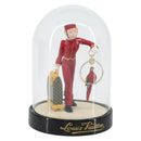 LOUIS VUITTON Snow Globe Pageboy Clear Red LV Auth 152416-1