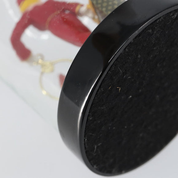 LOUIS VUITTON Snow Globe Pageboy Clear Red LV Auth 152416