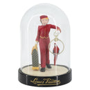 LOUIS VUITTON Snow Globe Pageboy Clear Red LV Auth 152416-13