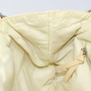 Miu Miu Gamaguchi Shoulder Bag Leather Beige Silver Auth 152418-20