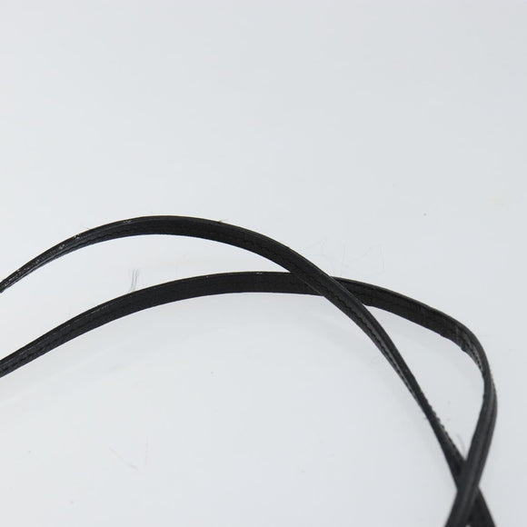 Miu Miu Gamaguchi Shoulder Bag Leather Beige Silver Auth 152418