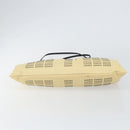 Miu Miu Gamaguchi Shoulder Bag Leather Beige Silver Auth 152418-5