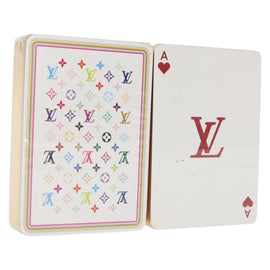LOUIS VUITTON Monogram Multicolor Playing Cards Black White LV Auth 152420A