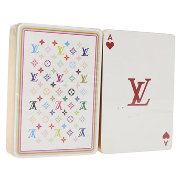 LOUIS VUITTON Monogram Multicolor Playing Cards Black White LV Auth 152420A