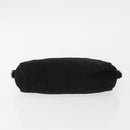 PRADA Pouch Nylon Canvas 3 Set Black Pink khaki Auth 152422-13