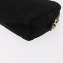 PRADA Pouch Nylon Canvas 3 Set Black Pink khaki Auth 152422-14