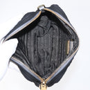 PRADA Pouch Nylon Canvas 3 Set Black Pink khaki Auth 152422-15