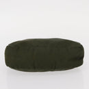 PRADA Pouch Nylon Canvas 3 Set Black Pink khaki Auth 152422-6