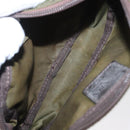 PRADA Pouch Nylon Canvas 3 Set Black Pink khaki Auth 152422-8