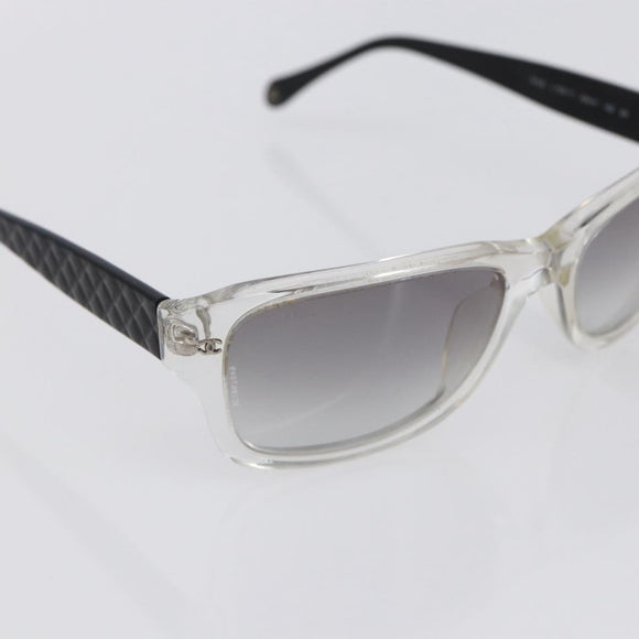 CHANEL Sunglasses plastic Black CC Auth 152424