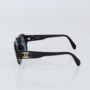 CHANEL Sunglasses plastic Black CC Auth 152425-4