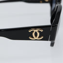 CHANEL Sunglasses plastic Black CC Auth 152425-8