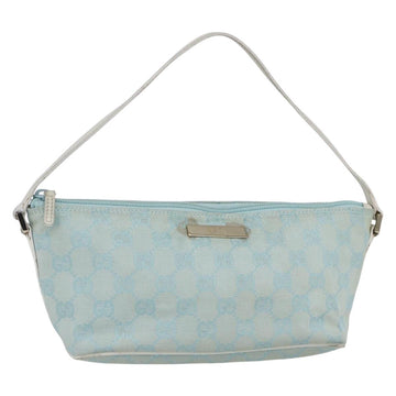 GUCCI GG Canvas Accessory Pouch Peppermint Gold 039 1103 Auth 152427