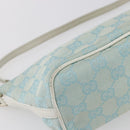 GUCCI GG Canvas Accessory Pouch Peppermint Gold 039 1103 Auth 152427-14