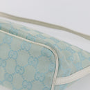 GUCCI GG Canvas Accessory Pouch Peppermint Gold 039 1103 Auth 152427-15