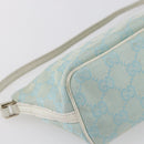 GUCCI GG Canvas Accessory Pouch Peppermint Gold 039 1103 Auth 152427-16