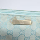 GUCCI GG Canvas Accessory Pouch Peppermint Gold 039 1103 Auth 152427-17