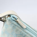 GUCCI GG Canvas Accessory Pouch Peppermint Gold 039 1103 Auth 152427-10