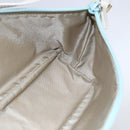 GUCCI GG Canvas Accessory Pouch Peppermint Gold 039 1103 Auth 152427-19